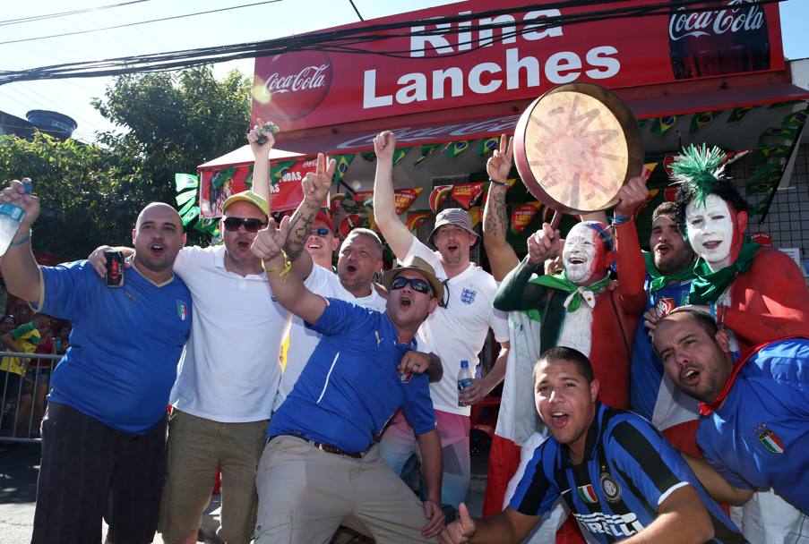 Italia-Inghilterra, il gemellaggio a Manaus era cominciato prima della partita... Getty Images